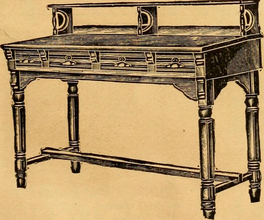 An illustration from Furniture including everything for the home, office and hotel., 1908, leaf 216