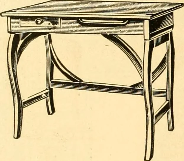 An illustration from Furniture including everything for the home, office and hotel., 1908, leaf 217