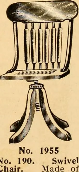 An illustration from Furniture including everything for the home, office and hotel., 1908, leaf 218
