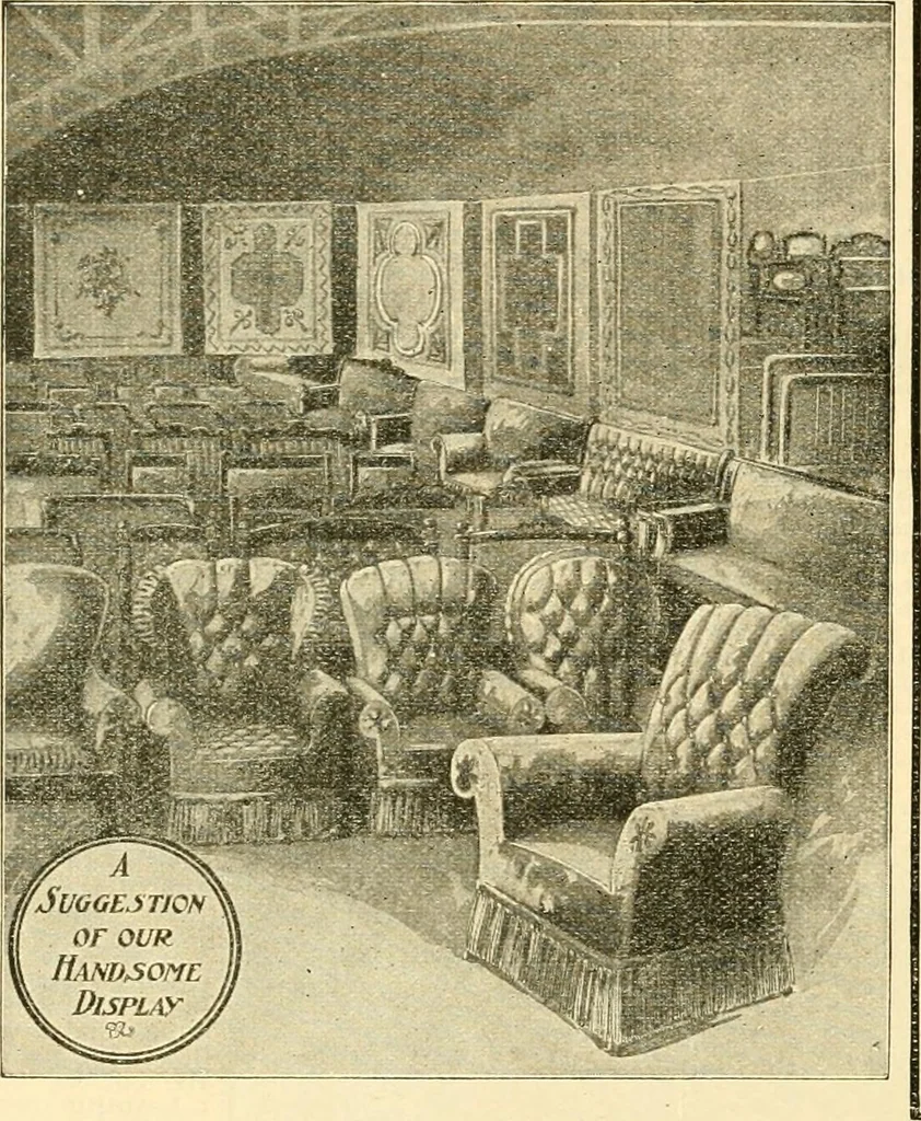 An illustration from Furniture including everything for the home, office and hotel., 1908, leaf 81