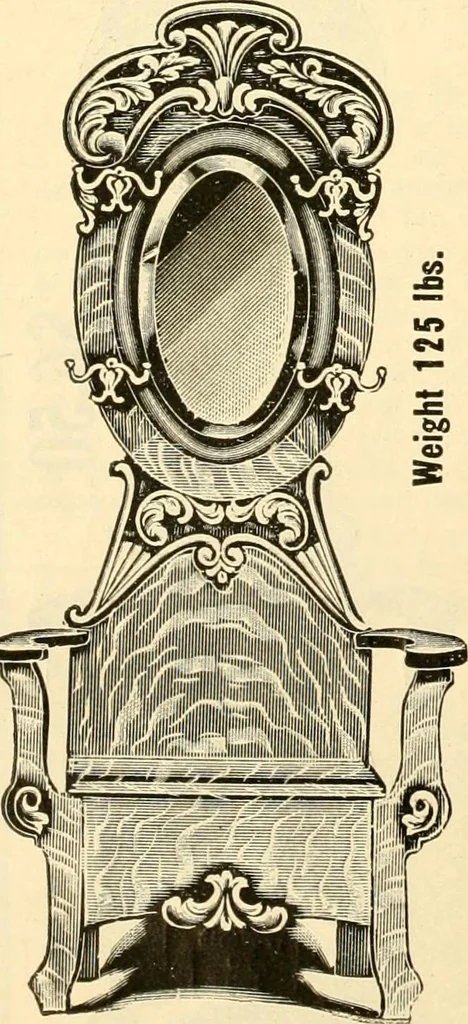 An illustration from Furniture including everything for the home, office and hotel., 1908, leaf 83