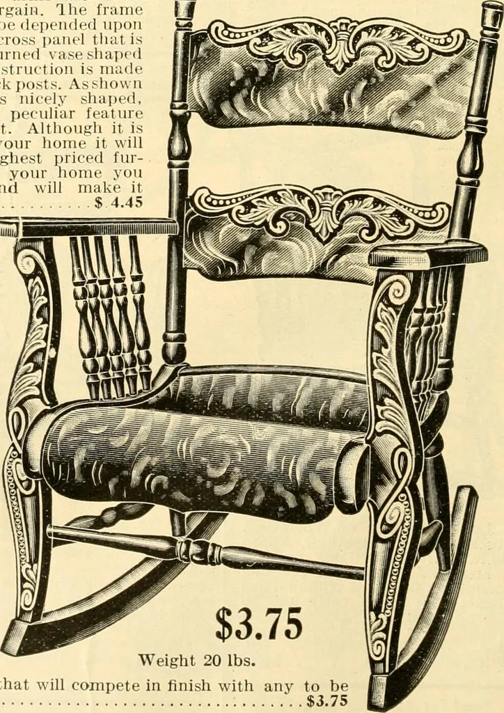 An illustration from Furniture including everything for the home, office and hotel., 1908, leaf 87