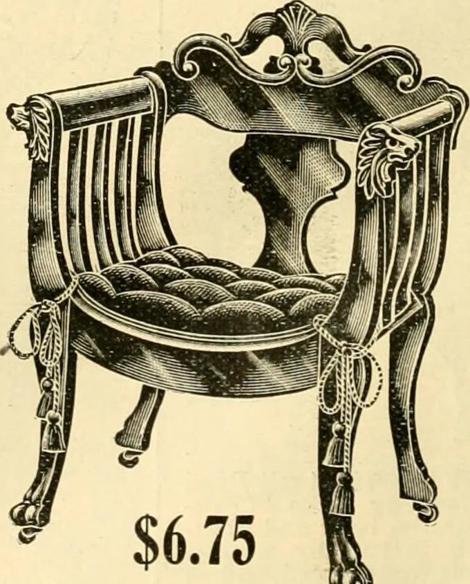 An illustration from Furniture including everything for the home, office and hotel., 1908, leaf 89