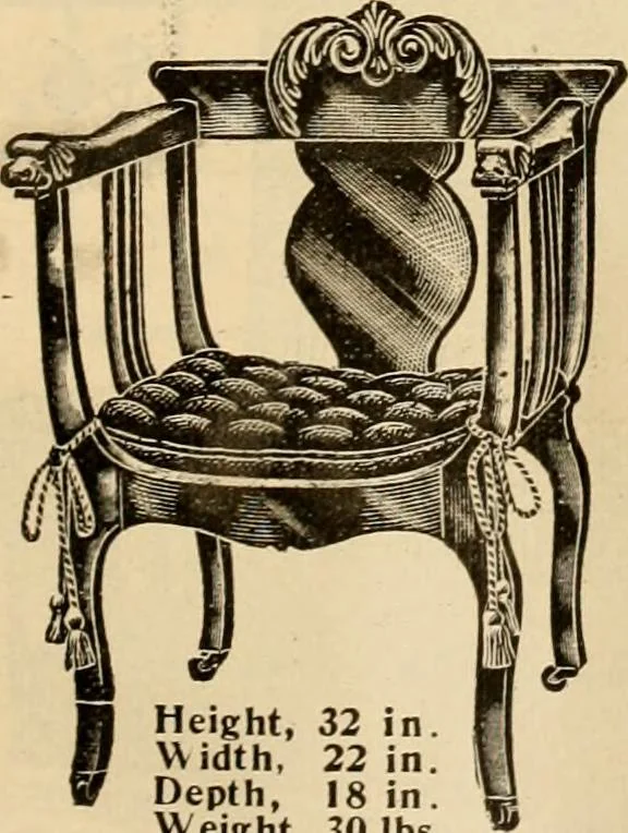 An illustration from Furniture including everything for the home, office and hotel., 1908, leaf 90