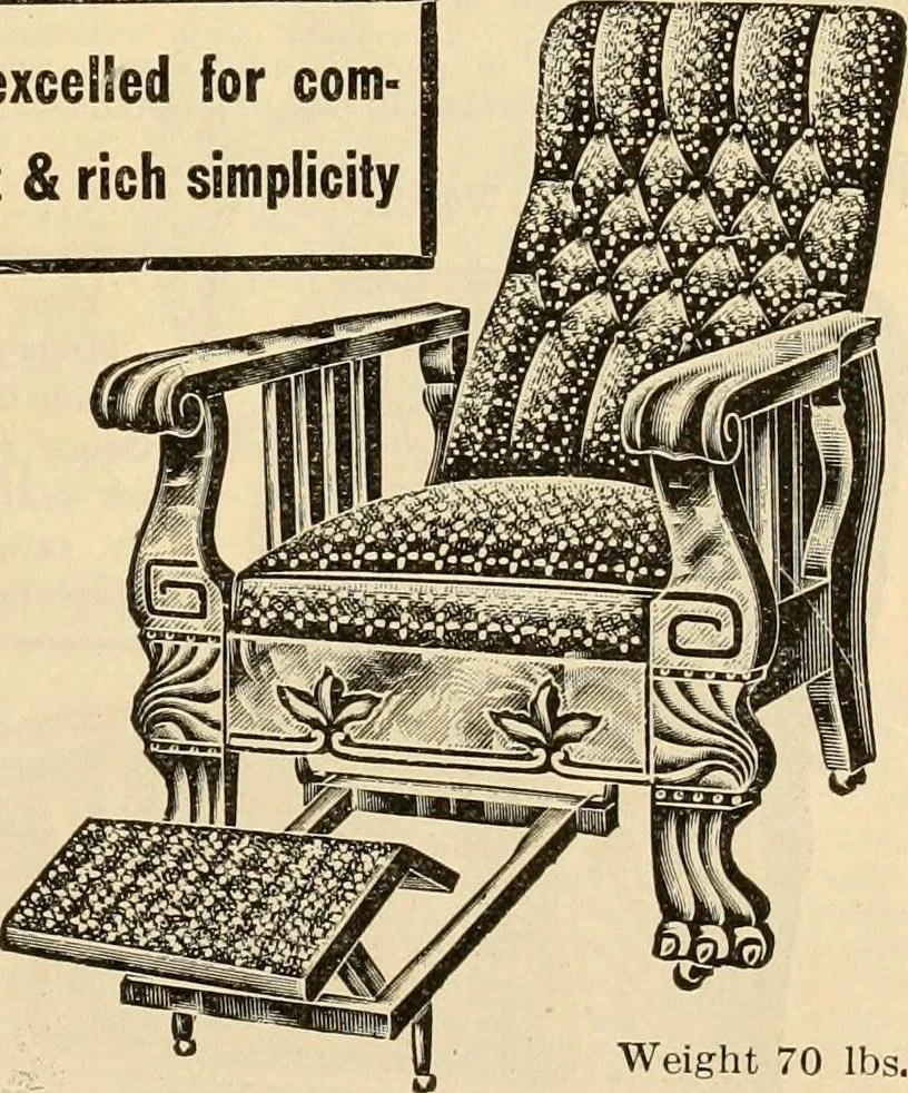 An illustration from Furniture including everything for the home, office and hotel., 1908, leaf 92