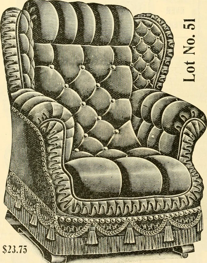 An illustration from Furniture including everything for the home, office and hotel., 1908, leaf 99