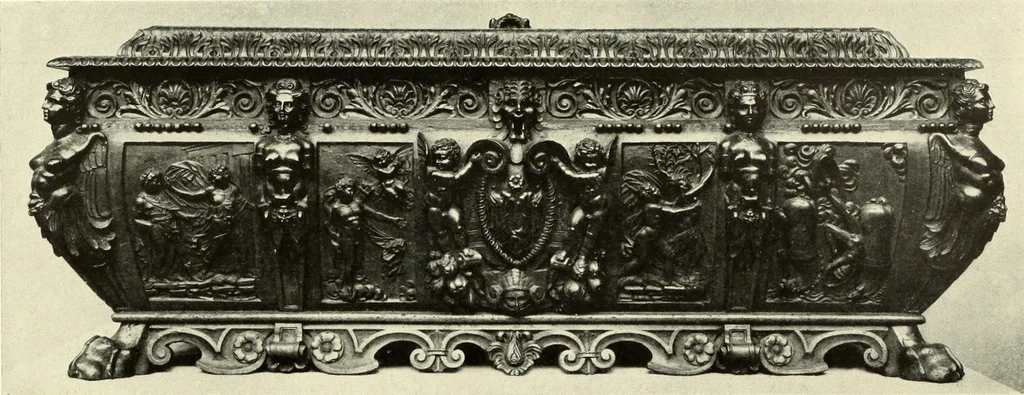 An illustration from Furniture and interior decoration of the Italian renaissance, 1921, leaf 100