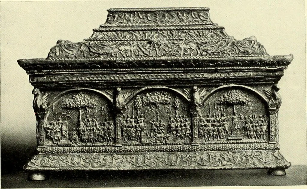 An illustration from Furniture and interior decoration of the Italian renaissance, 1921, leaf 102