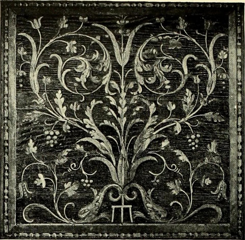 An illustration from Furniture and interior decoration of the Italian renaissance, 1921, leaf 108