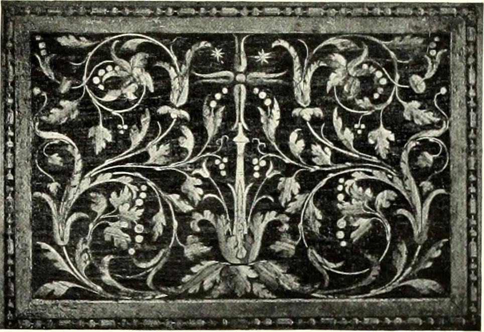 An illustration from Furniture and interior decoration of the Italian renaissance, 1921, leaf 109