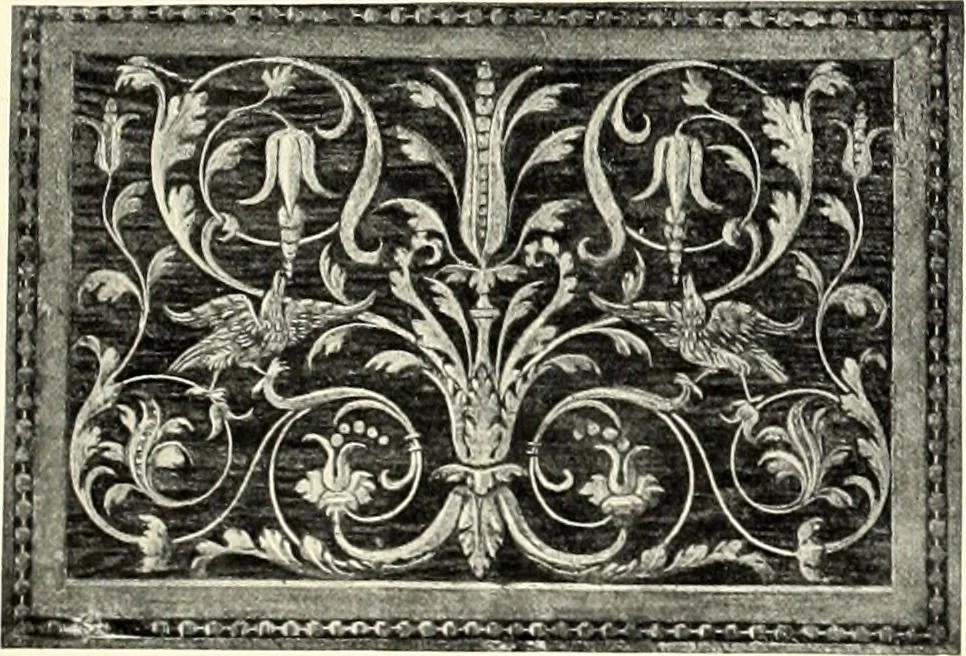 An illustration from Furniture and interior decoration of the Italian renaissance, 1921, leaf 109