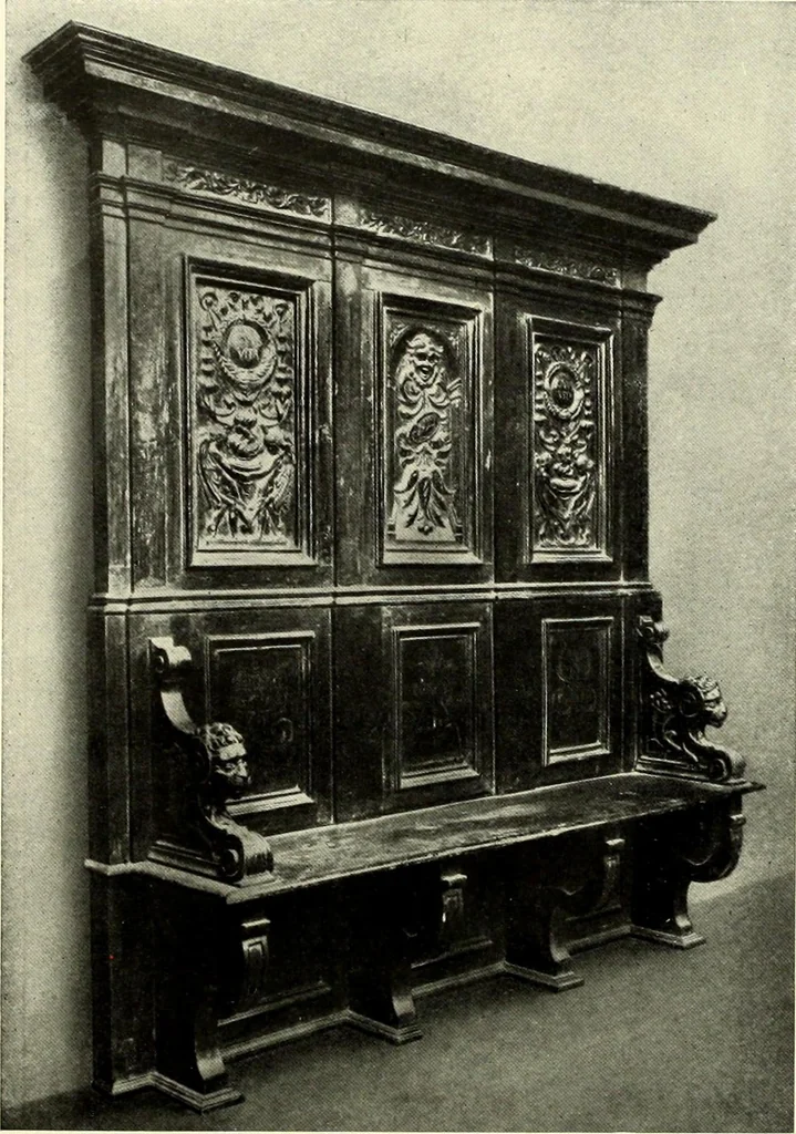 An illustration from Furniture and interior decoration of the Italian renaissance, 1921, leaf 112