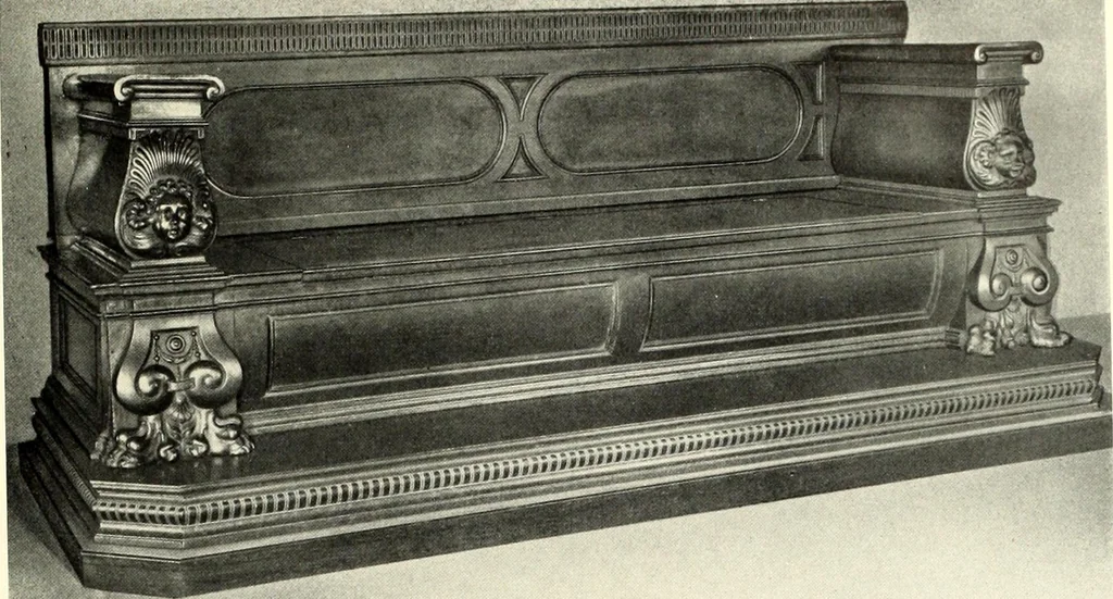 An illustration from Furniture and interior decoration of the Italian renaissance, 1921, leaf 115