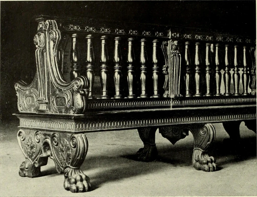 An illustration from Furniture and interior decoration of the Italian renaissance, 1921, leaf 120