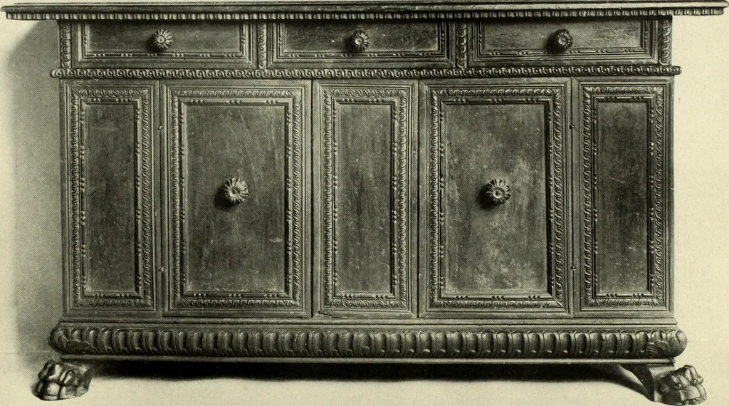An illustration from Furniture and interior decoration of the Italian renaissance, 1921, leaf 126