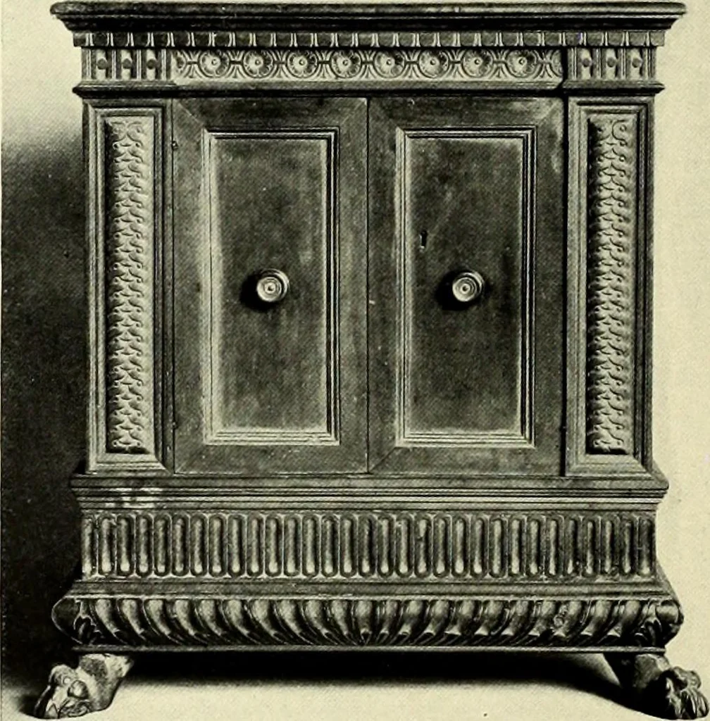 An illustration from Furniture and interior decoration of the Italian renaissance, 1921, leaf 130