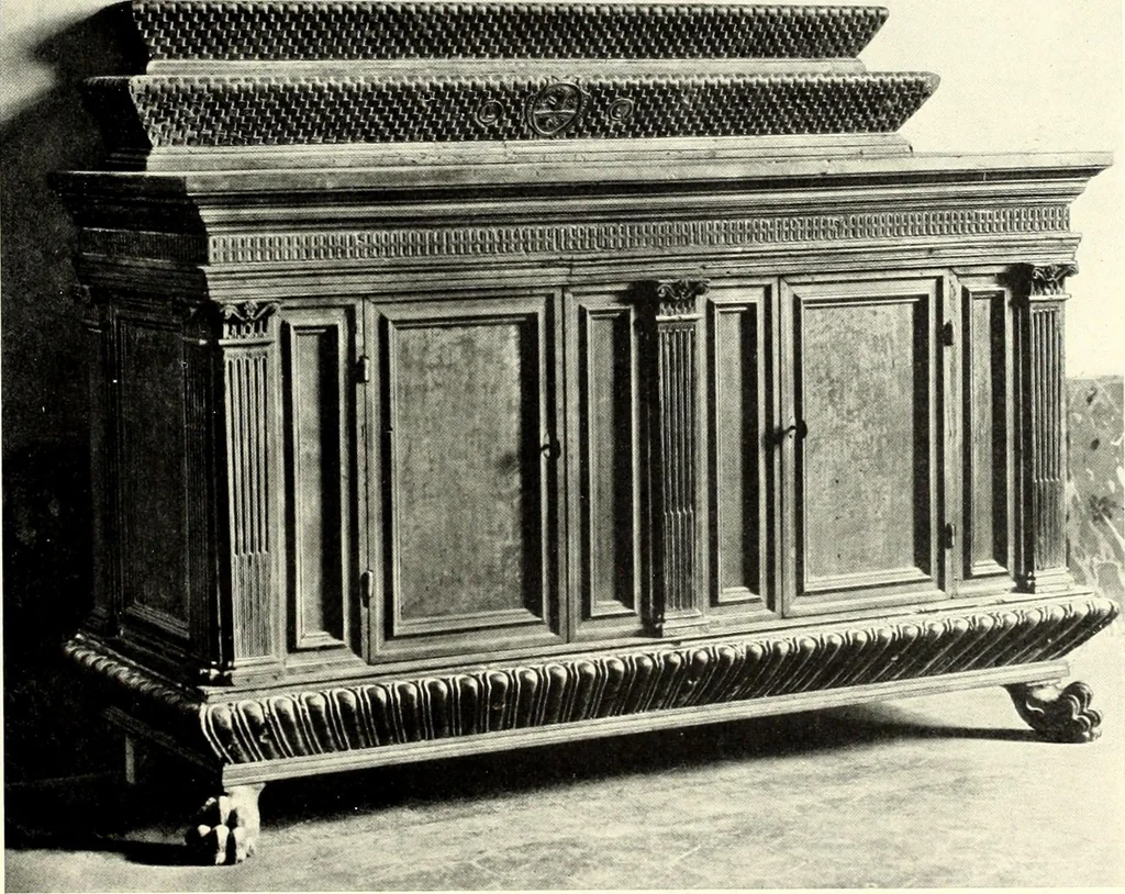 An illustration from Furniture and interior decoration of the Italian renaissance, 1921, leaf 133
