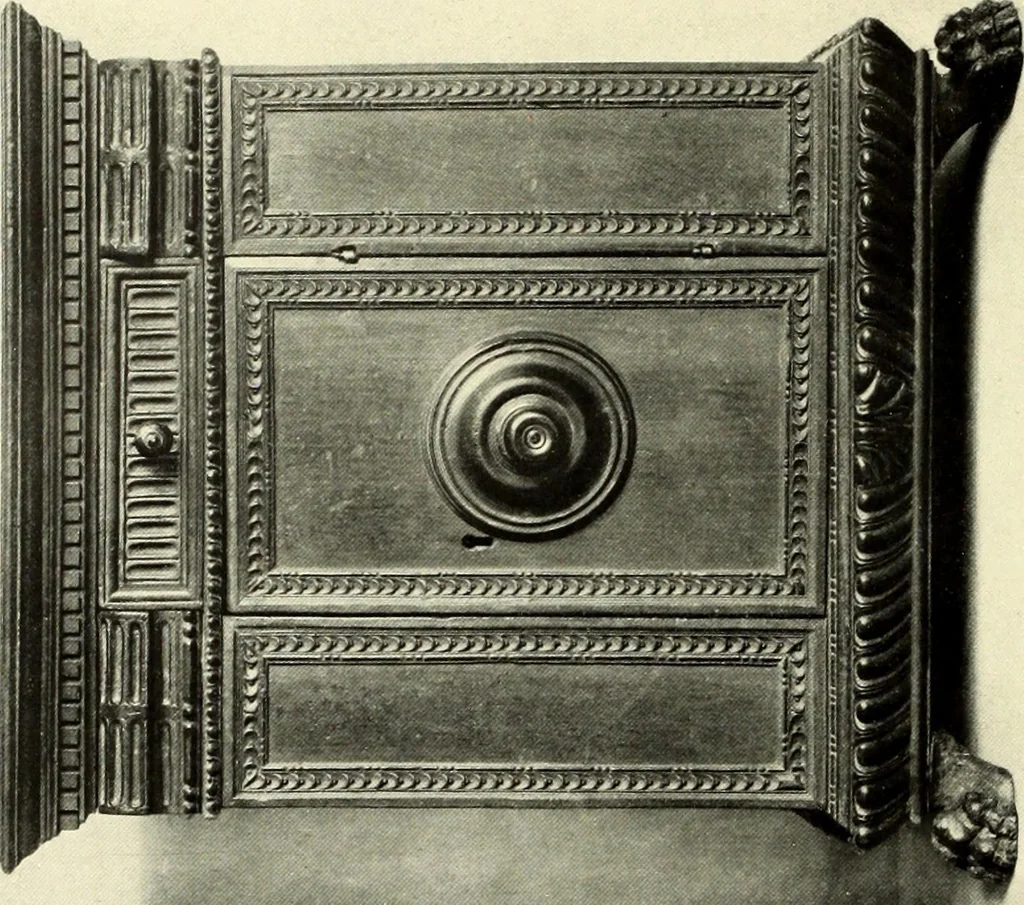 An illustration from Furniture and interior decoration of the Italian renaissance, 1921, leaf 134