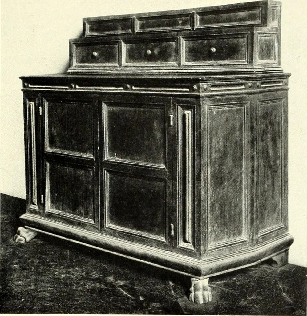An illustration from Furniture and interior decoration of the Italian renaissance, 1921, leaf 137