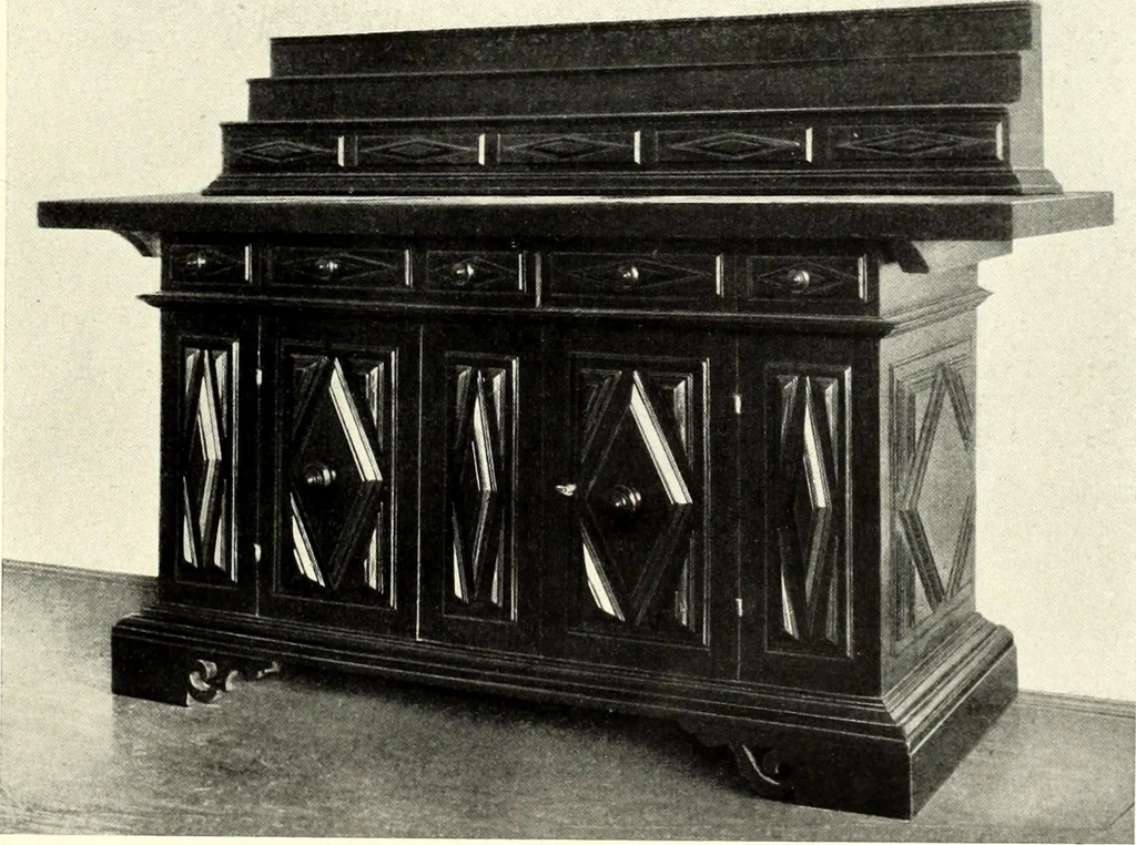 An illustration from Furniture and interior decoration of the Italian renaissance, 1921, leaf 137
