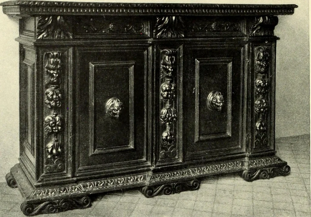 An illustration from Furniture and interior decoration of the Italian renaissance, 1921, leaf 138