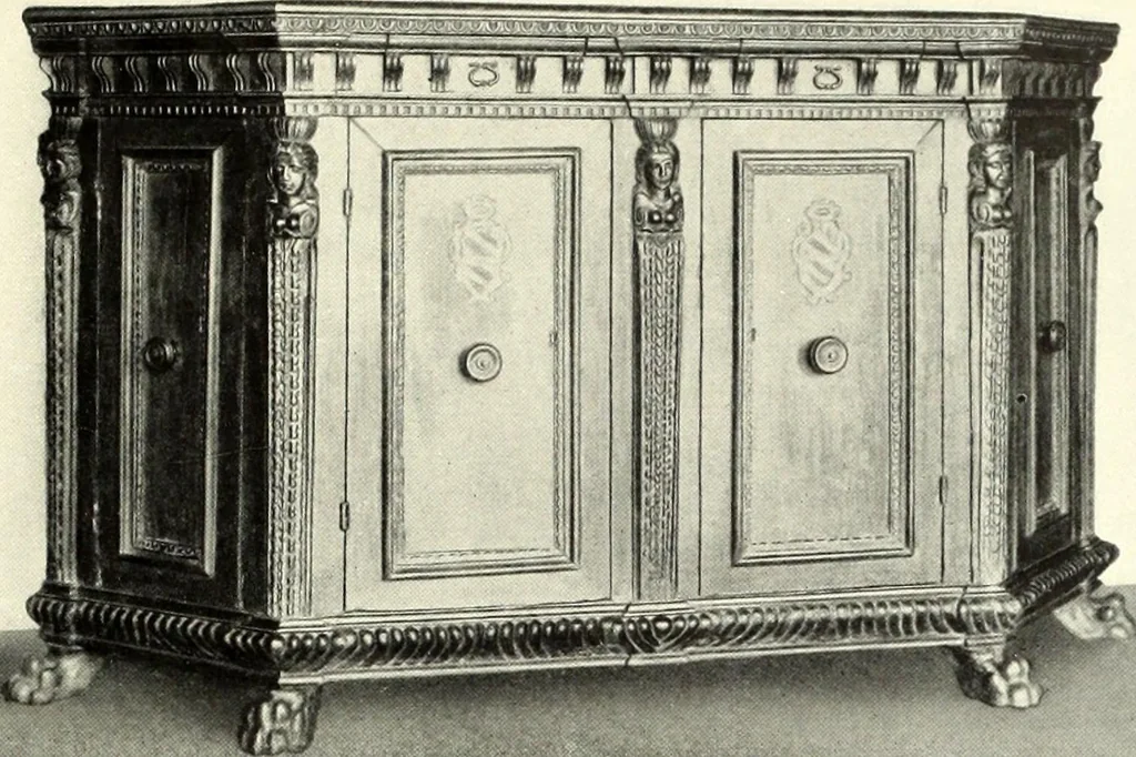 An illustration from Furniture and interior decoration of the Italian renaissance, 1921, leaf 139