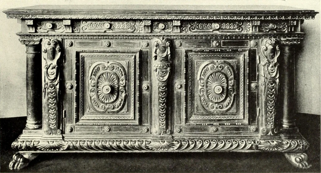 An illustration from Furniture and interior decoration of the Italian renaissance, 1921, leaf 139