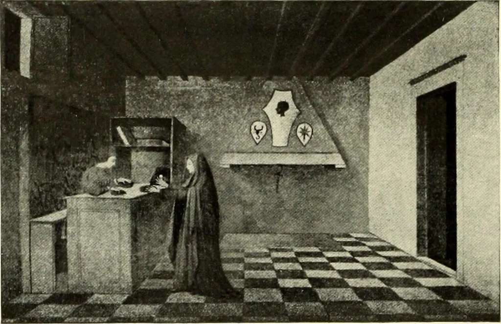 An illustration from Furniture and interior decoration of the Italian renaissance, 1921, leaf 14