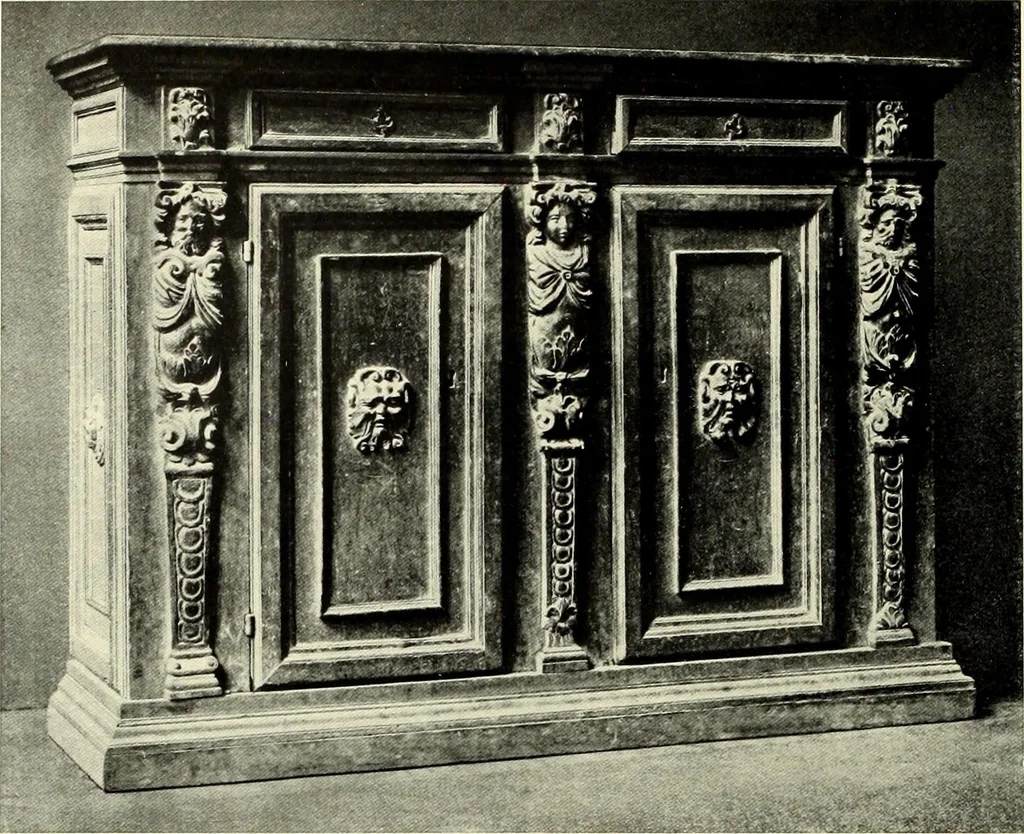 An illustration from Furniture and interior decoration of the Italian renaissance, 1921, leaf 140
