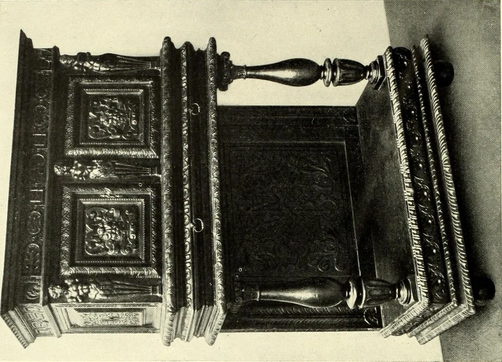 An illustration from Furniture and interior decoration of the Italian renaissance, 1921, leaf 142