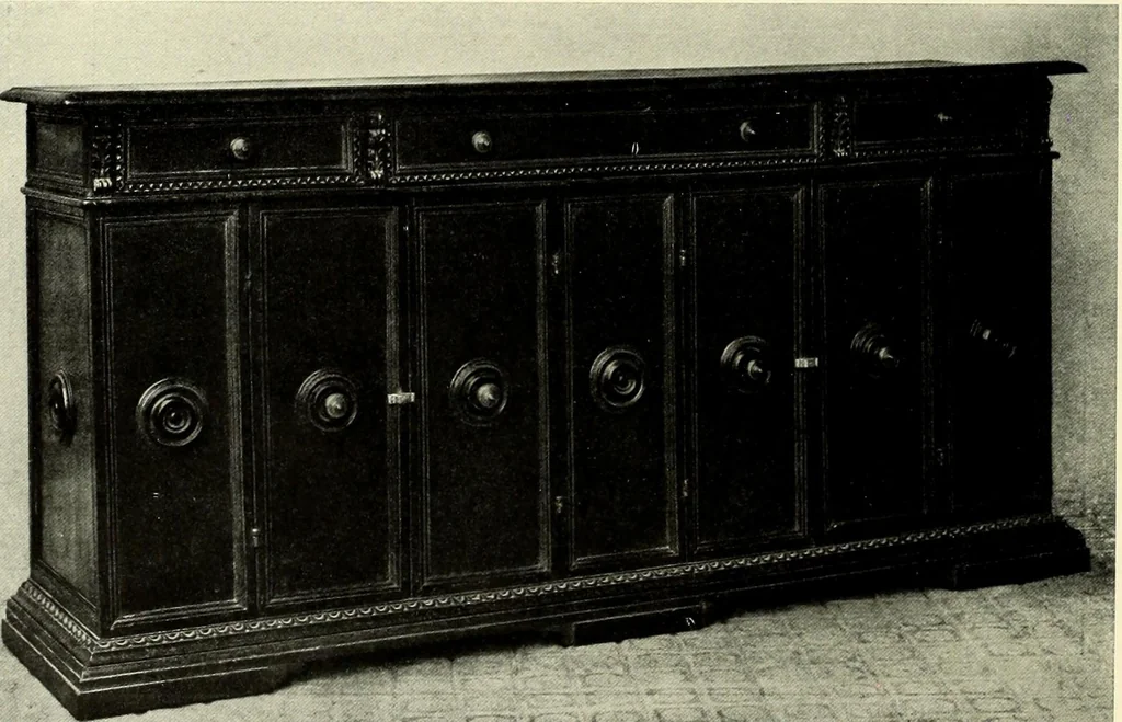 An illustration from Furniture and interior decoration of the Italian renaissance, 1921, leaf 144