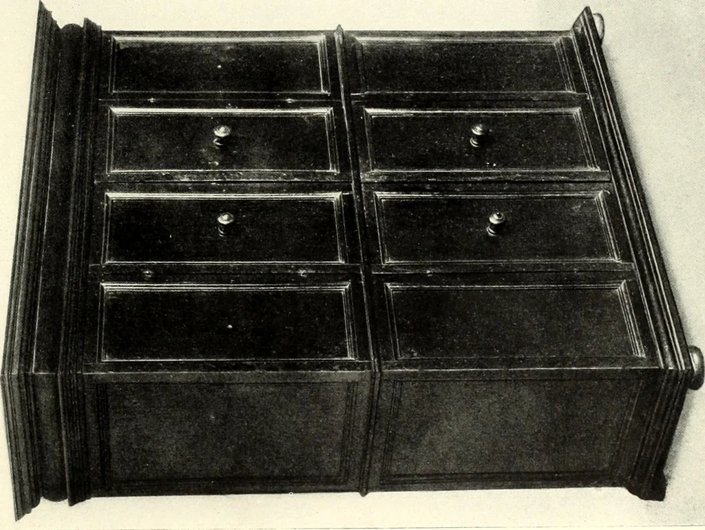 An illustration from Furniture and interior decoration of the Italian renaissance, 1921, leaf 145