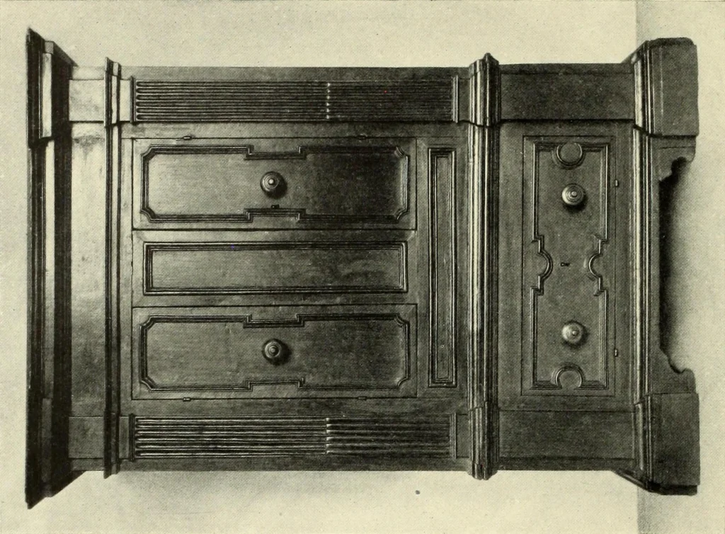 An illustration from Furniture and interior decoration of the Italian renaissance, 1921, leaf 146