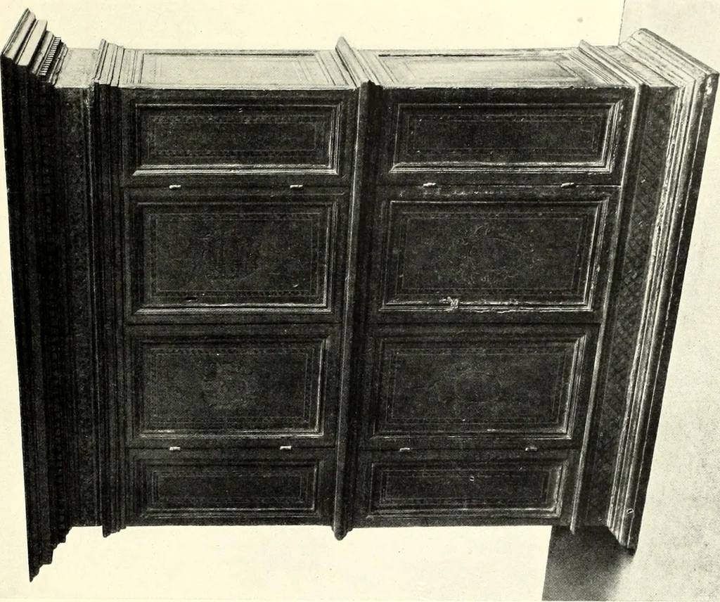 An illustration from Furniture and interior decoration of the Italian renaissance, 1921, leaf 147