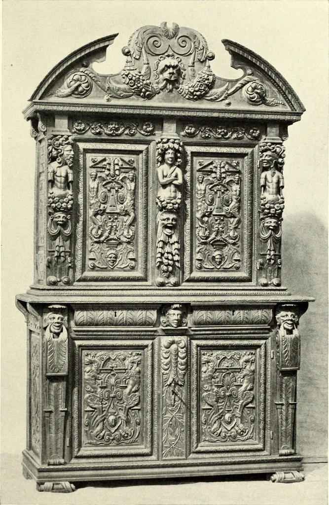 An illustration from Furniture and interior decoration of the Italian renaissance, 1921, leaf 153