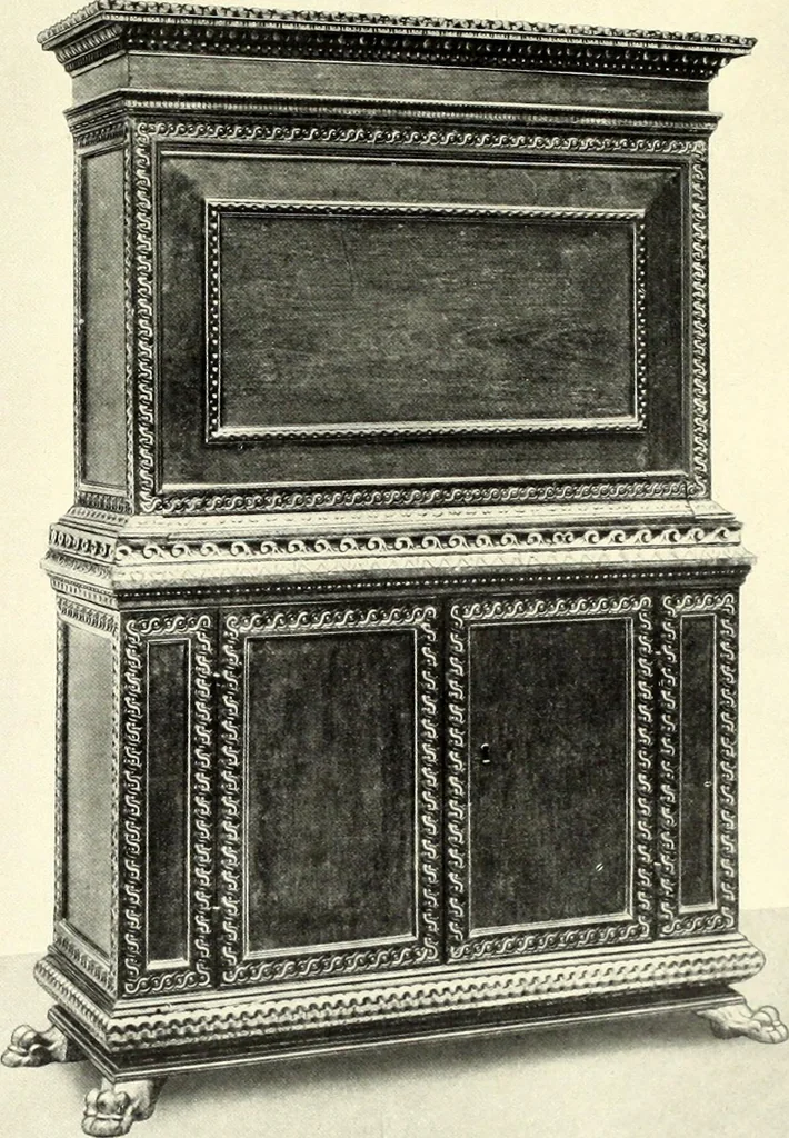 An illustration from Furniture and interior decoration of the Italian renaissance, 1921, leaf 155
