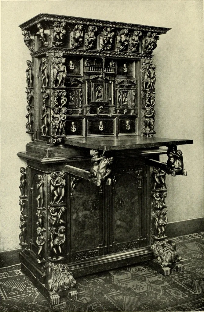 An illustration from Furniture and interior decoration of the Italian renaissance, 1921, leaf 158