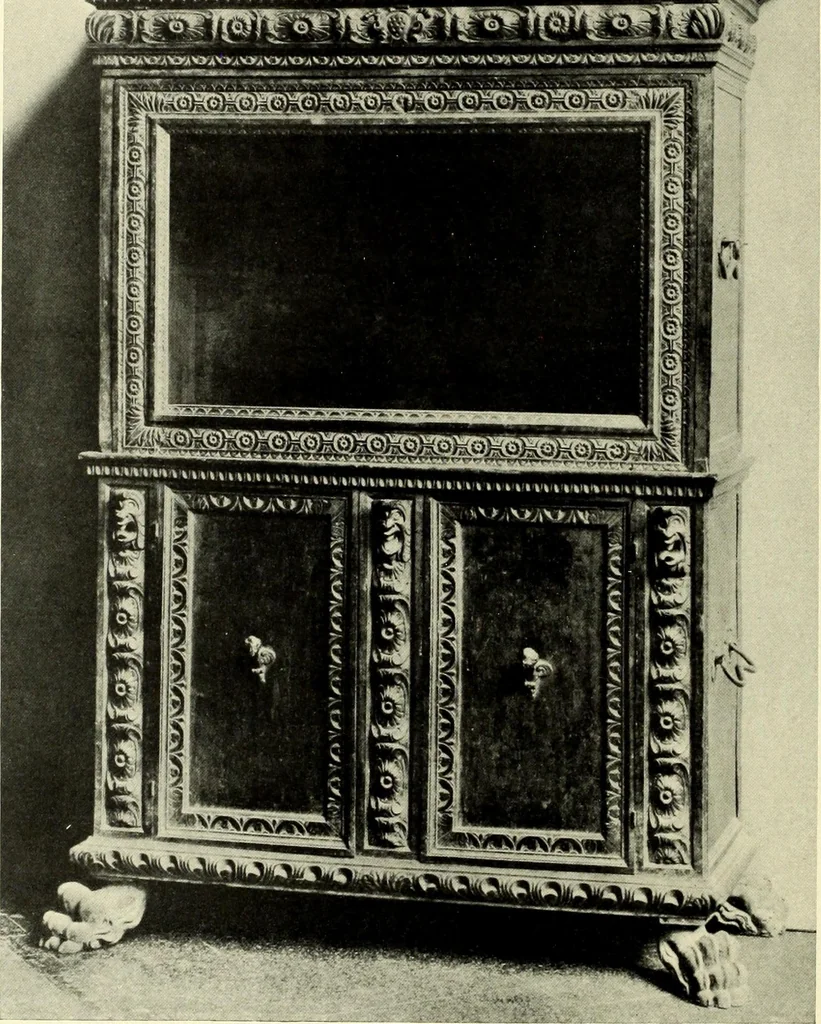 An illustration from Furniture and interior decoration of the Italian renaissance, 1921, leaf 160
