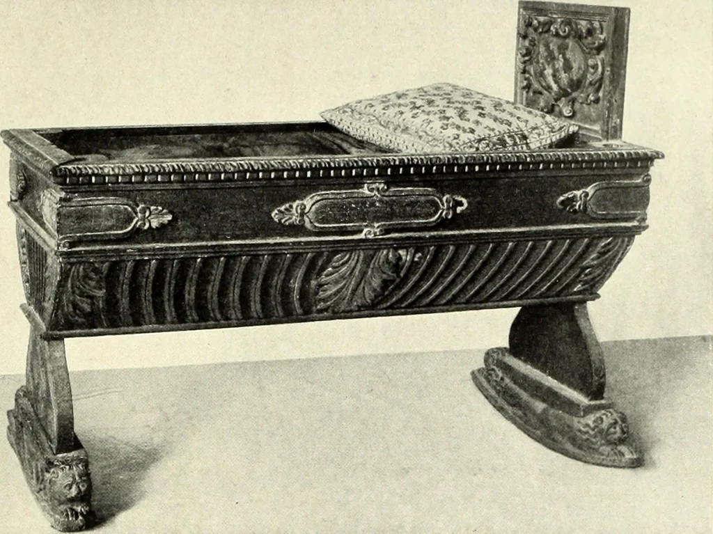 An illustration from Furniture and interior decoration of the Italian renaissance, 1921, leaf 165