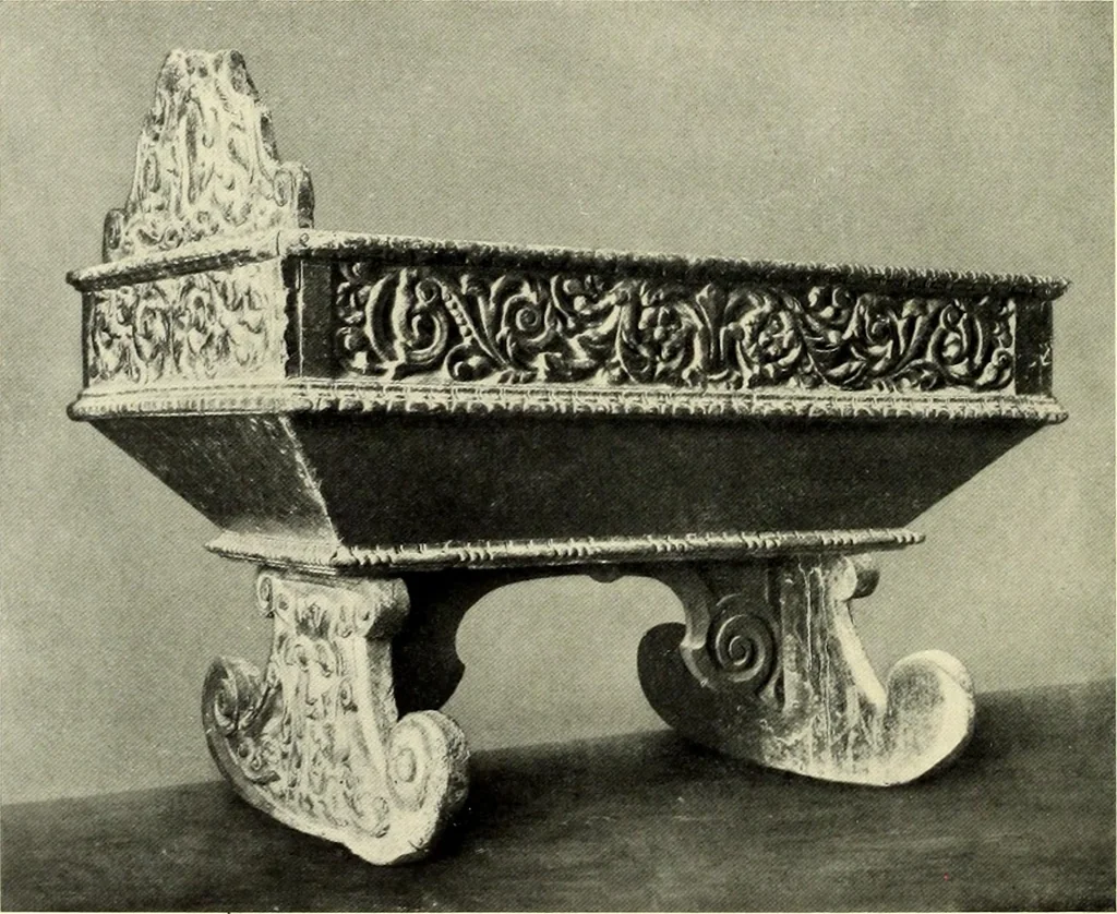 An illustration from Furniture and interior decoration of the Italian renaissance, 1921, leaf 166