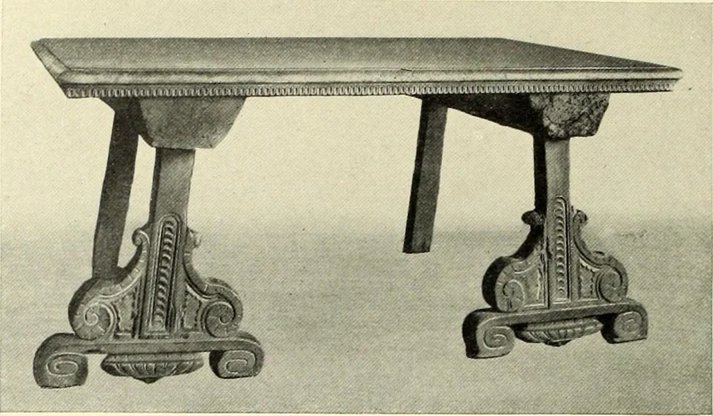 An illustration from Furniture and interior decoration of the Italian renaissance, 1921, leaf 168