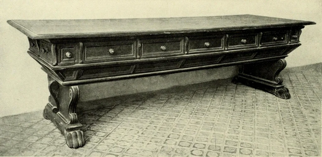 An illustration from Furniture and interior decoration of the Italian renaissance, 1921, leaf 172