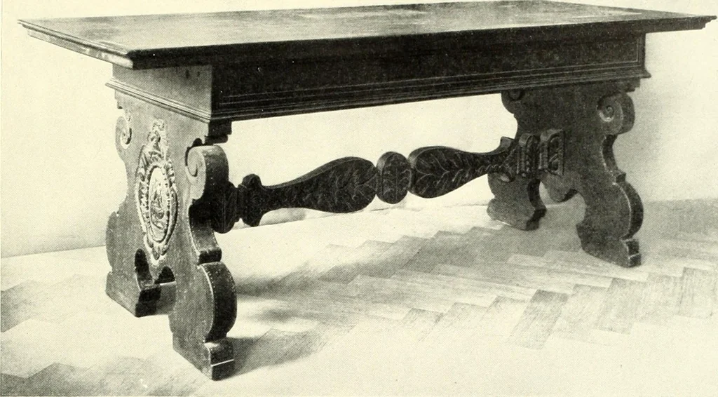 An illustration from Furniture and interior decoration of the Italian renaissance, 1921, leaf 173