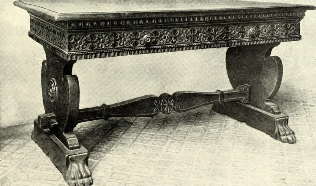 An illustration from Furniture and interior decoration of the Italian renaissance, 1921, leaf 173
