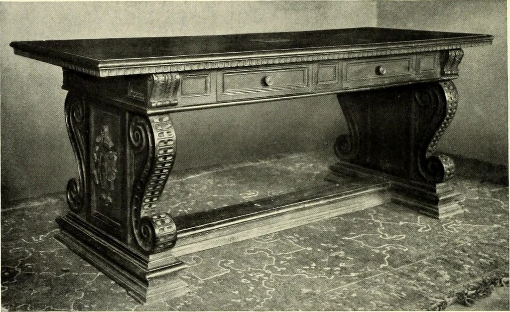 An illustration from Furniture and interior decoration of the Italian renaissance, 1921, leaf 178
