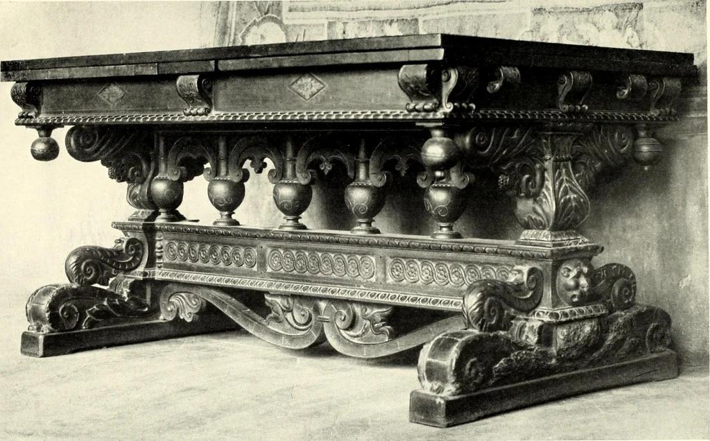 An illustration from Furniture and interior decoration of the Italian renaissance, 1921, leaf 183