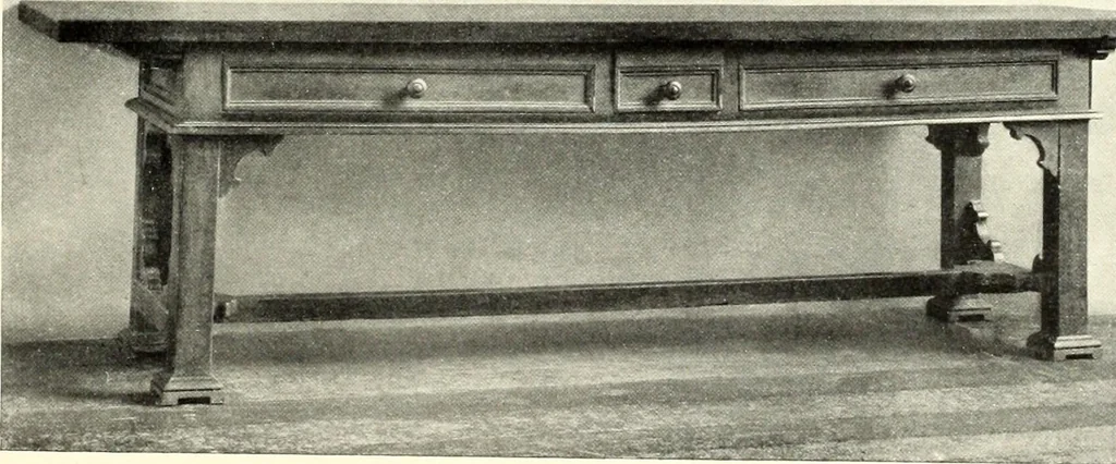 An illustration from Furniture and interior decoration of the Italian renaissance, 1921, leaf 185