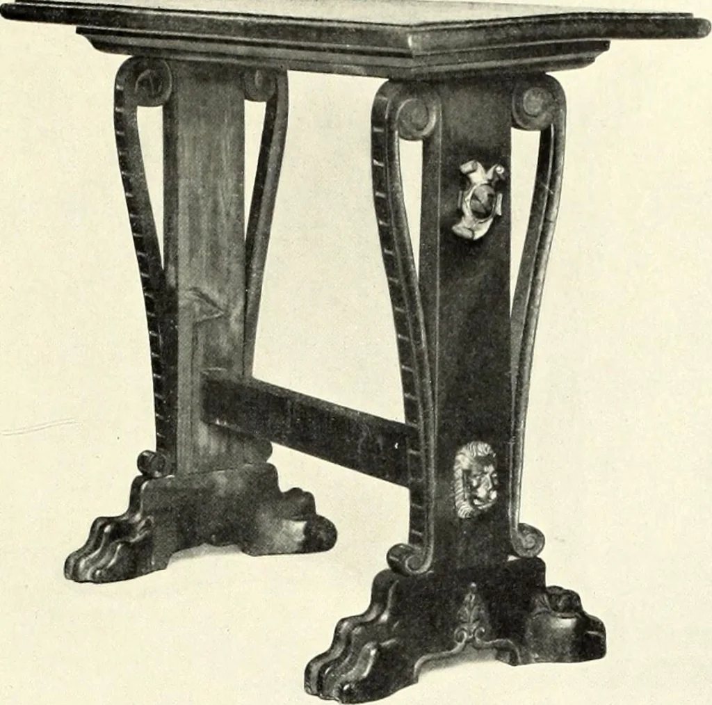 An illustration from Furniture and interior decoration of the Italian renaissance, 1921, leaf 191