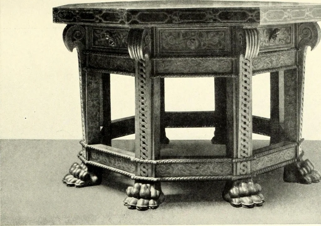 An illustration from Furniture and interior decoration of the Italian renaissance, 1921, leaf 195
