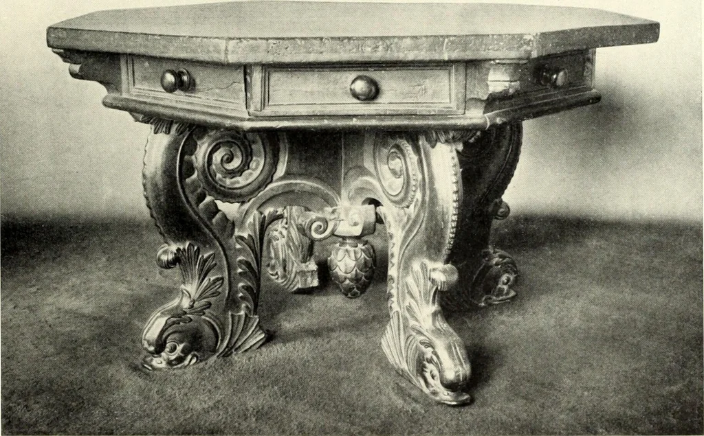 An illustration from Furniture and interior decoration of the Italian renaissance, 1921, leaf 195